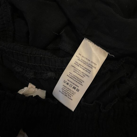 Anthropologie Lilka Pom-Trimmed Off-The-Shoulder Romper - Picture 8 of 10